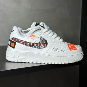 Air Force 1 "Just do It"- Branco/Laranja